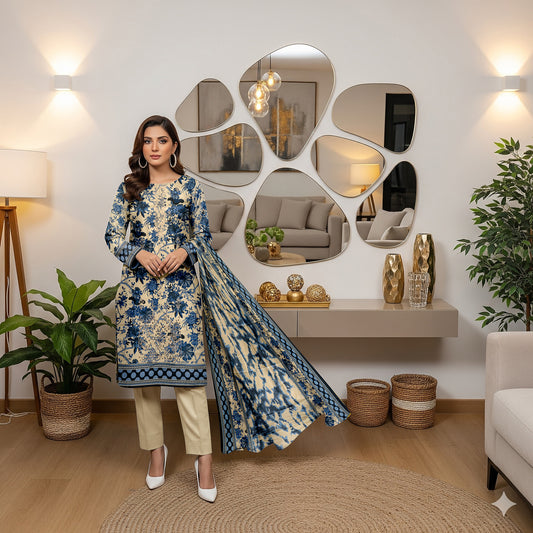 Premium Embroidery Lawn Suit – Khubsurat Pakistani Summer Dress (6 Colours)